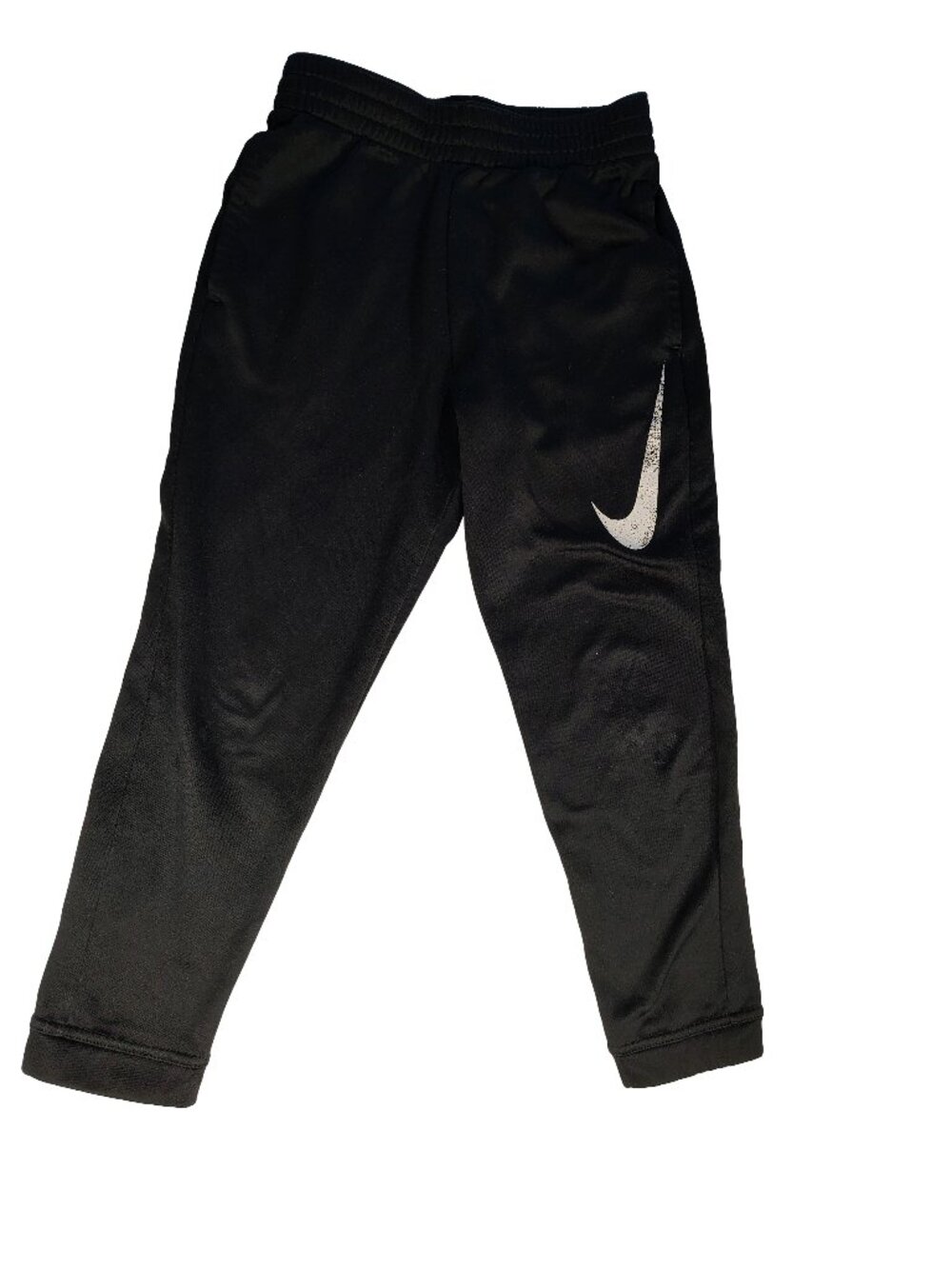 Men's Size Small Black Nike Dri-Fit Logo Branded Athletic Drawstring Sweatpants